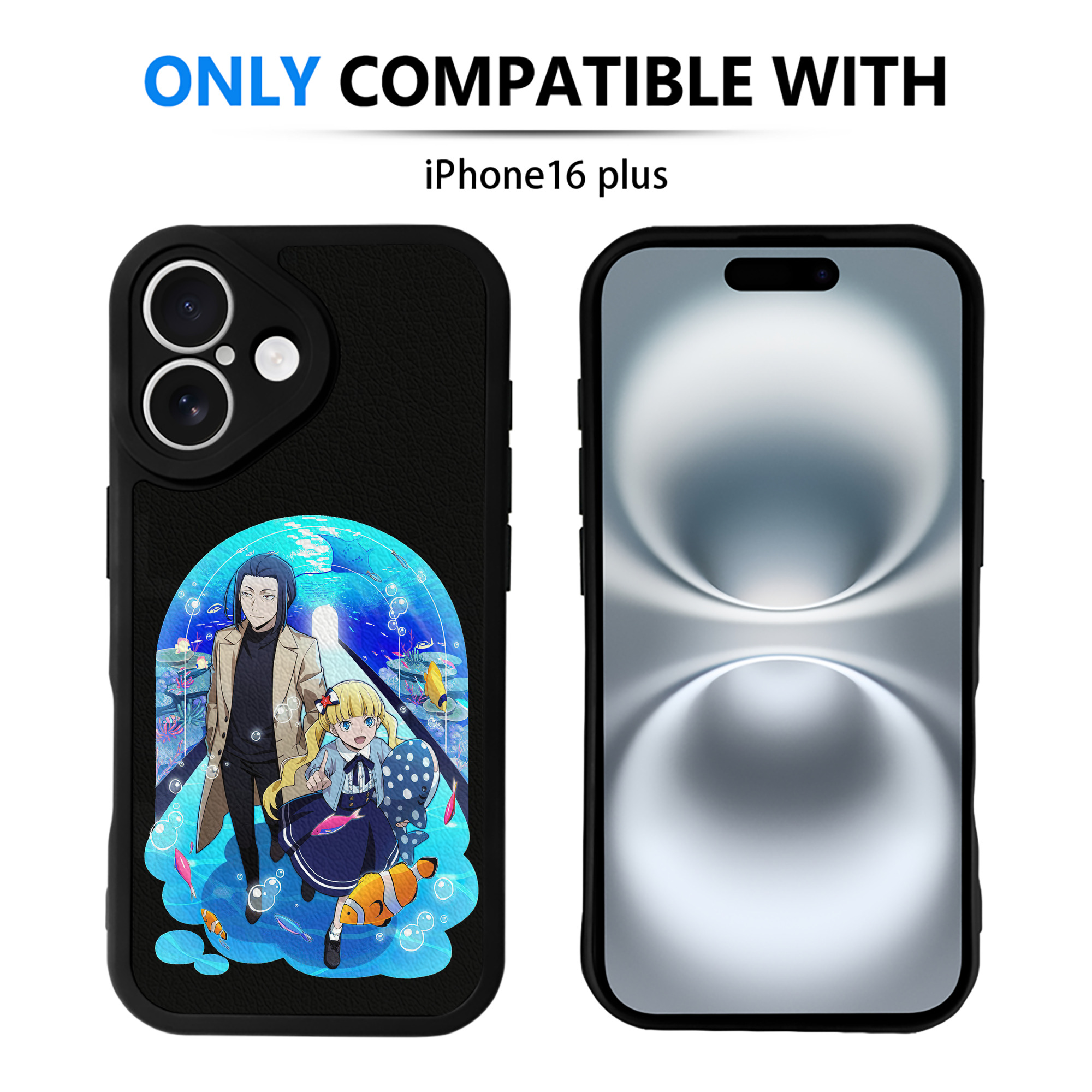 （画像用） 文豪ストレイドッグス Bungo Stray Dogs 【iPhone 16シリーズ対応】シリコンスマホケース（レザー調） 材質：シリコン